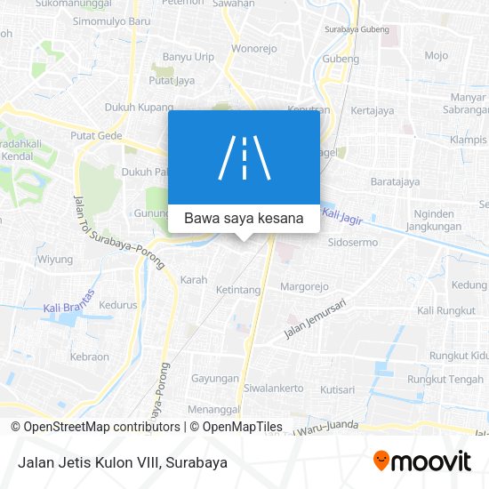 Peta Jalan Jetis Kulon VIII