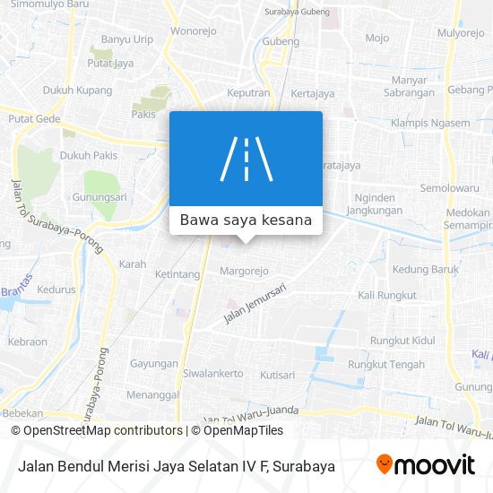 Peta Jalan Bendul Merisi Jaya Selatan IV F
