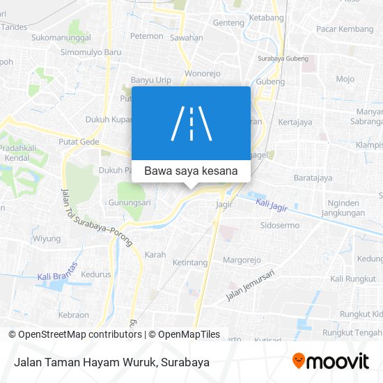 Peta Jalan Taman Hayam Wuruk