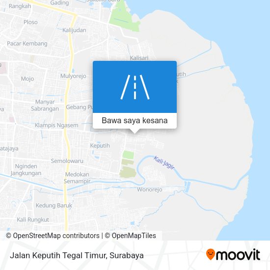 Peta Jalan Keputih Tegal Timur