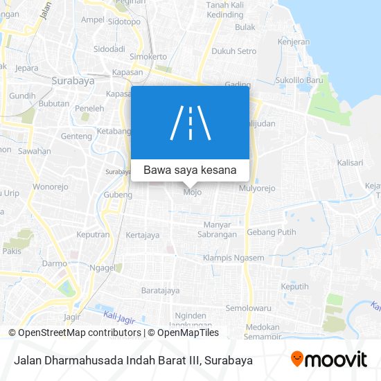 Peta Jalan Dharmahusada Indah Barat III