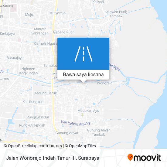 Peta Jalan Wonorejo Indah Timur III