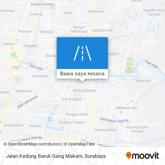 Peta Jalan Kedung Baruk Gang Makam