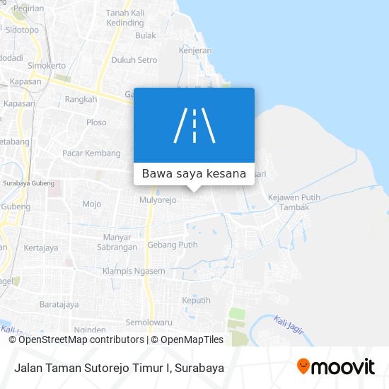 Peta Jalan Taman Sutorejo Timur I