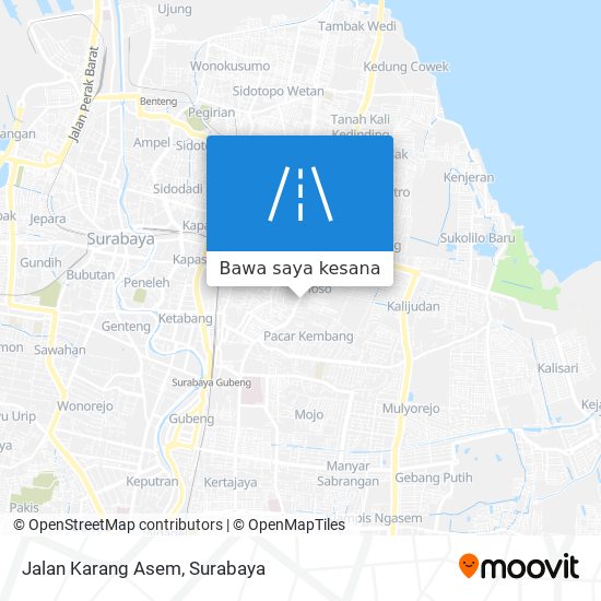 Peta Jalan Karang Asem