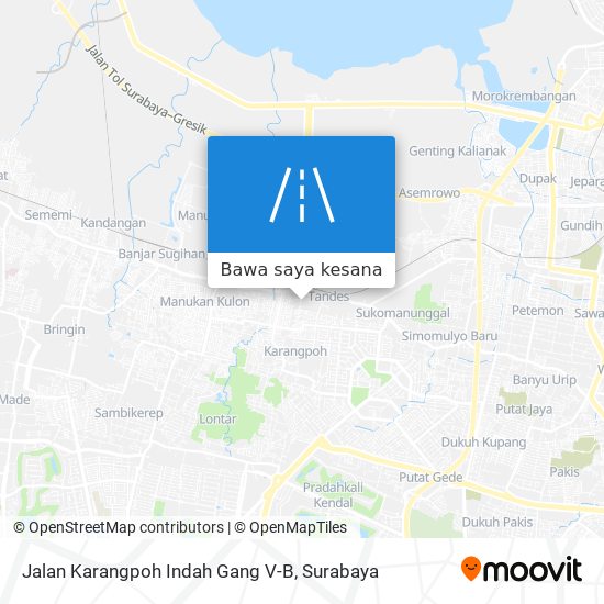 Peta Jalan Karangpoh Indah Gang V-B