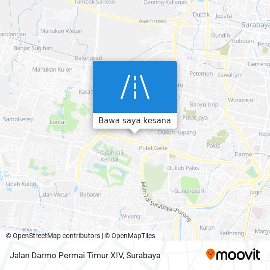 Peta Jalan Darmo Permai Timur XIV