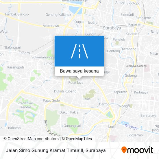 Peta Jalan Simo Gunung Kramat Timur II