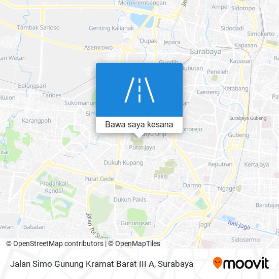 Peta Jalan Simo Gunung Kramat Barat III A