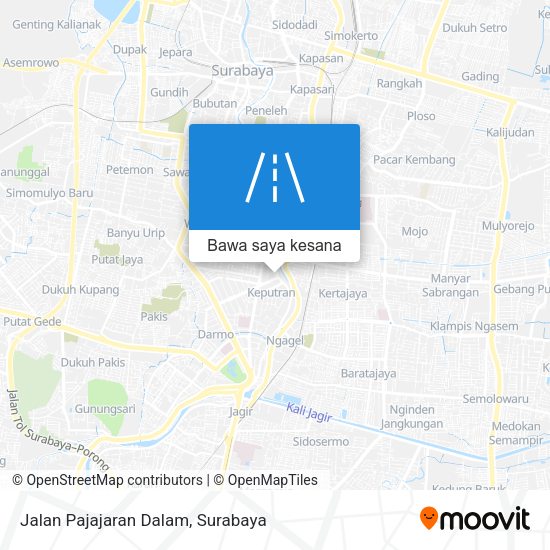 Peta Jalan Pajajaran Dalam