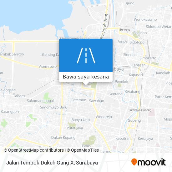 Peta Jalan Tembok Dukuh Gang X