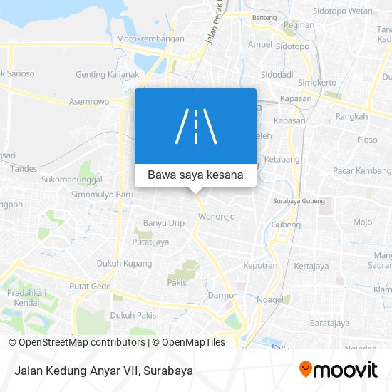 Peta Jalan Kedung Anyar VII