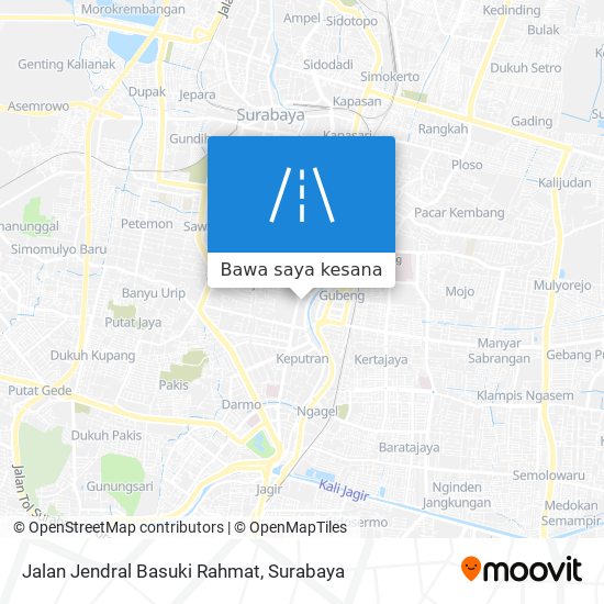 Peta Jalan Jendral Basuki Rahmat