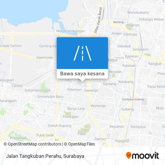 Peta Jalan Tangkuban Perahu