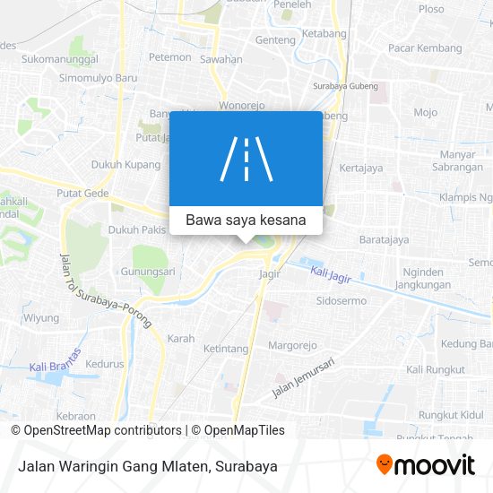 Peta Jalan Waringin Gang Mlaten