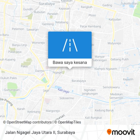Peta Jalan Ngagel Jaya Utara II