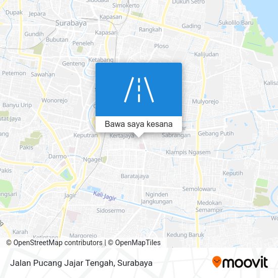 Peta Jalan Pucang Jajar Tengah