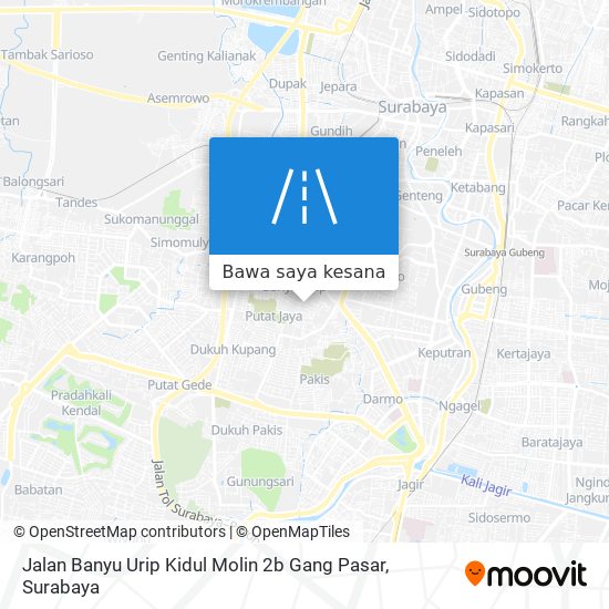 Peta Jalan Banyu Urip Kidul Molin 2b Gang Pasar