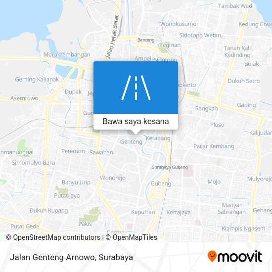 Peta Jalan Genteng Arnowo