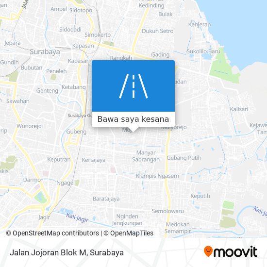 Peta Jalan Jojoran Blok M