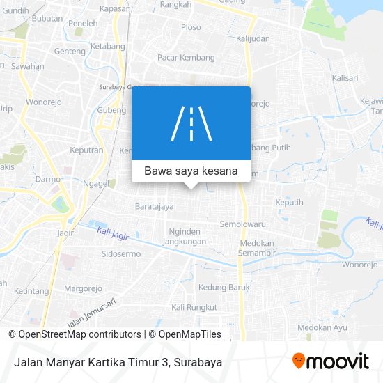 Peta Jalan Manyar Kartika Timur 3