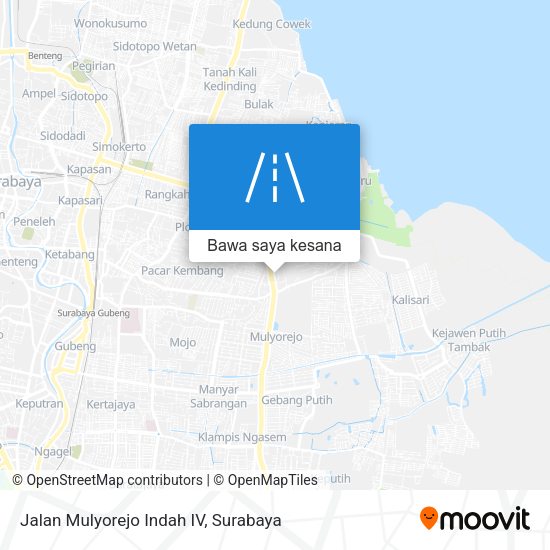 Peta Jalan Mulyorejo Indah IV