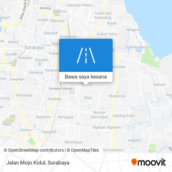 Peta Jalan Mojo Kidul