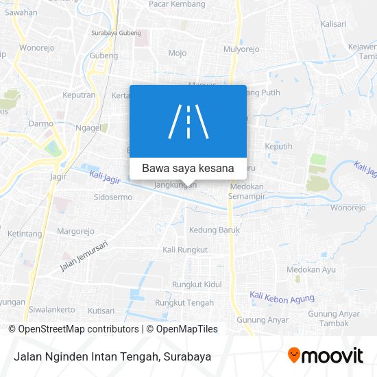 Peta Jalan Nginden Intan Tengah