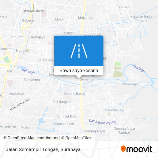 Peta Jalan Semampir Tengah