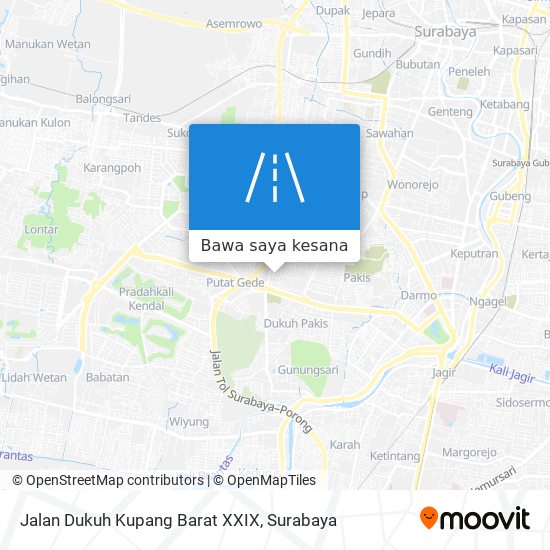 Peta Jalan Dukuh Kupang Barat XXIX