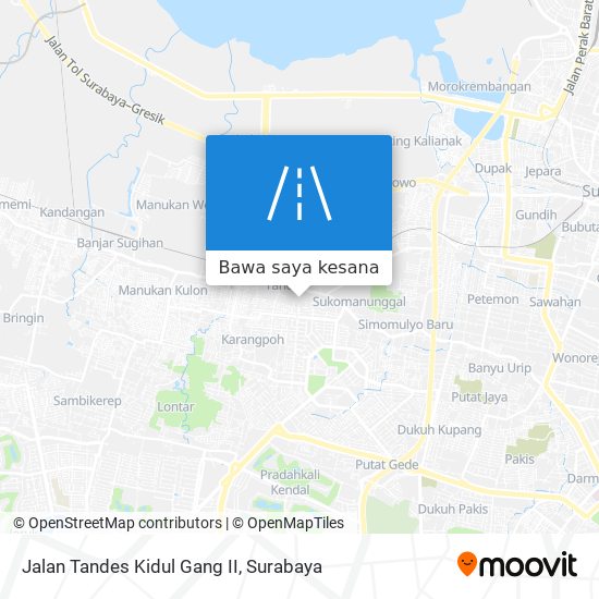 Peta Jalan Tandes Kidul Gang II