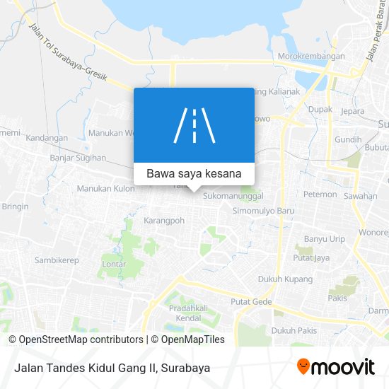 Peta Jalan Tandes Kidul Gang II