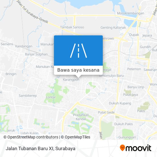 Peta Jalan Tubanan Baru XI