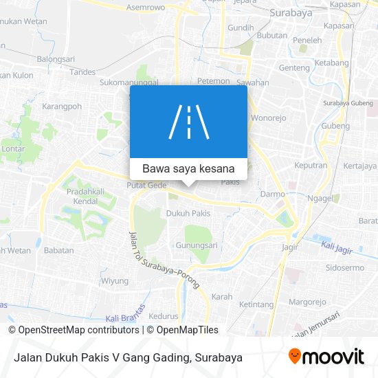 Peta Jalan Dukuh Pakis V Gang Gading