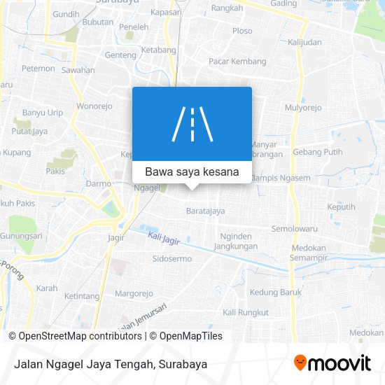 Peta Jalan Ngagel Jaya Tengah