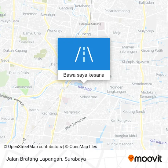 Peta Jalan Bratang Lapangan