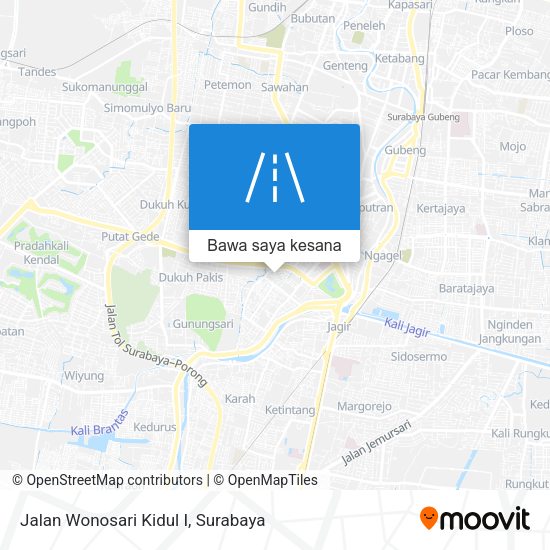 Peta Jalan Wonosari Kidul I