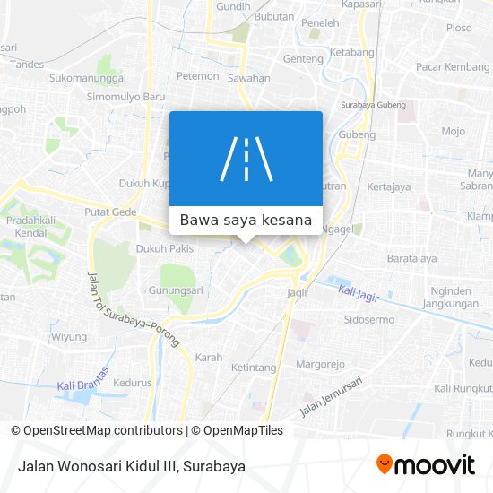 Peta Jalan Wonosari Kidul III