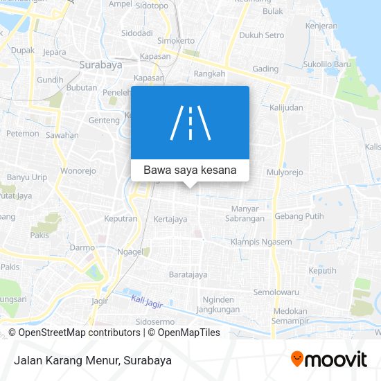 Peta Jalan Karang Menur