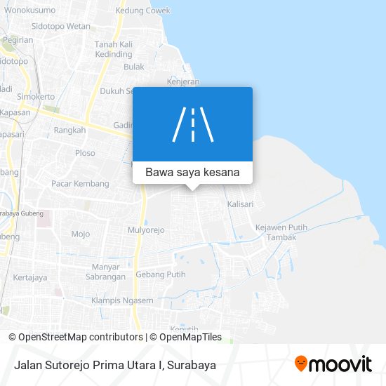 Peta Jalan Sutorejo Prima Utara I