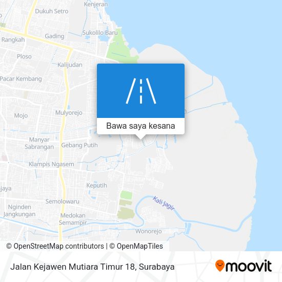 Peta Jalan Kejawen Mutiara Timur 18