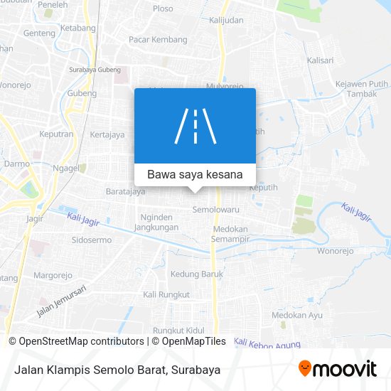 Peta Jalan Klampis Semolo Barat