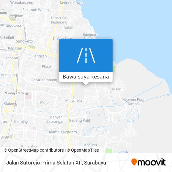 Peta Jalan Sutorejo Prima Selatan XII