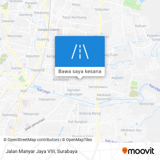 Peta Jalan Manyar Jaya VIII