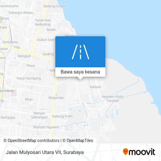 Peta Jalan Mulyosari Utara VII