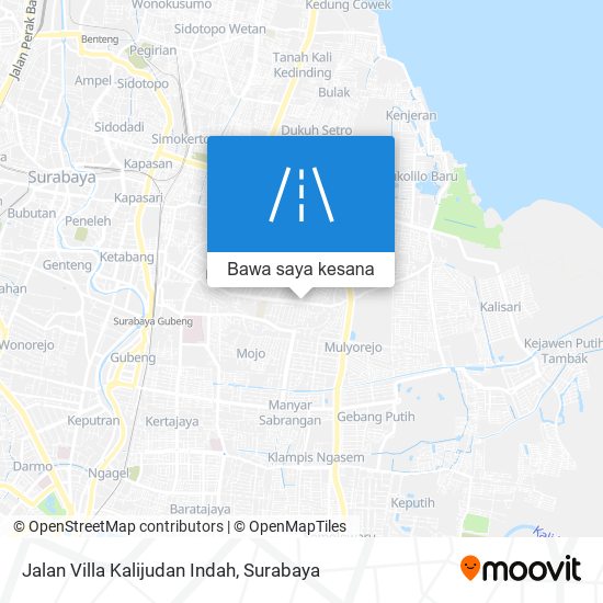 Peta Jalan Villa Kalijudan Indah