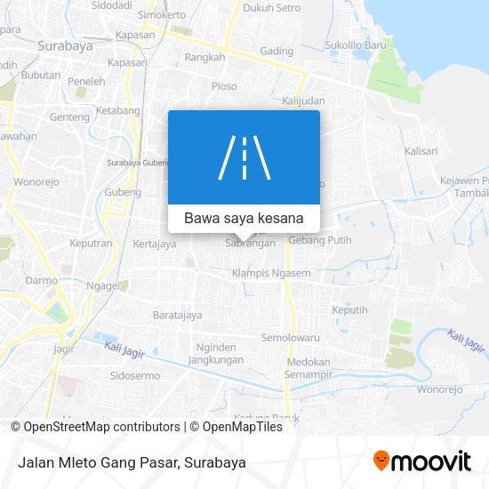Peta Jalan Mleto Gang Pasar