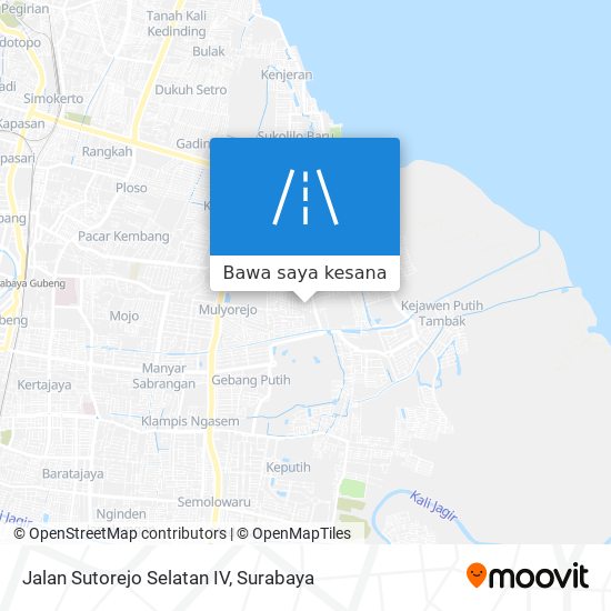 Peta Jalan Sutorejo Selatan IV