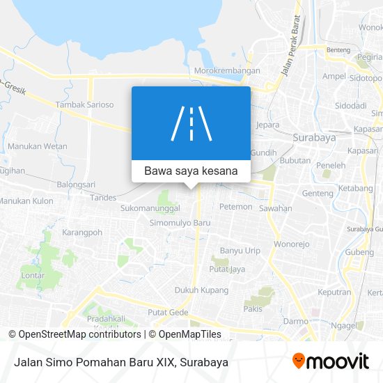 Peta Jalan Simo Pomahan Baru XIX