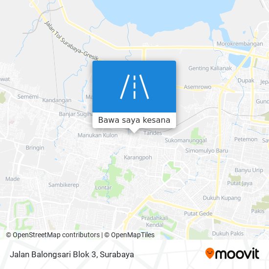 Peta Jalan Balongsari Blok 3